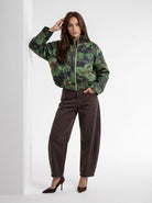 Giubbino Berenice – Verde multicolor Capispalla donna