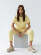 Maglia Cairo oversize con manica ampia – giallo donna