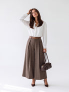 Pantagonna Isadora – Principe di Galles Marrone Pantalone donna