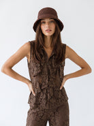 Coordinato Fiorella - Marrone donna