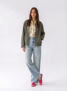 Bomber Noma - Verde militare donna