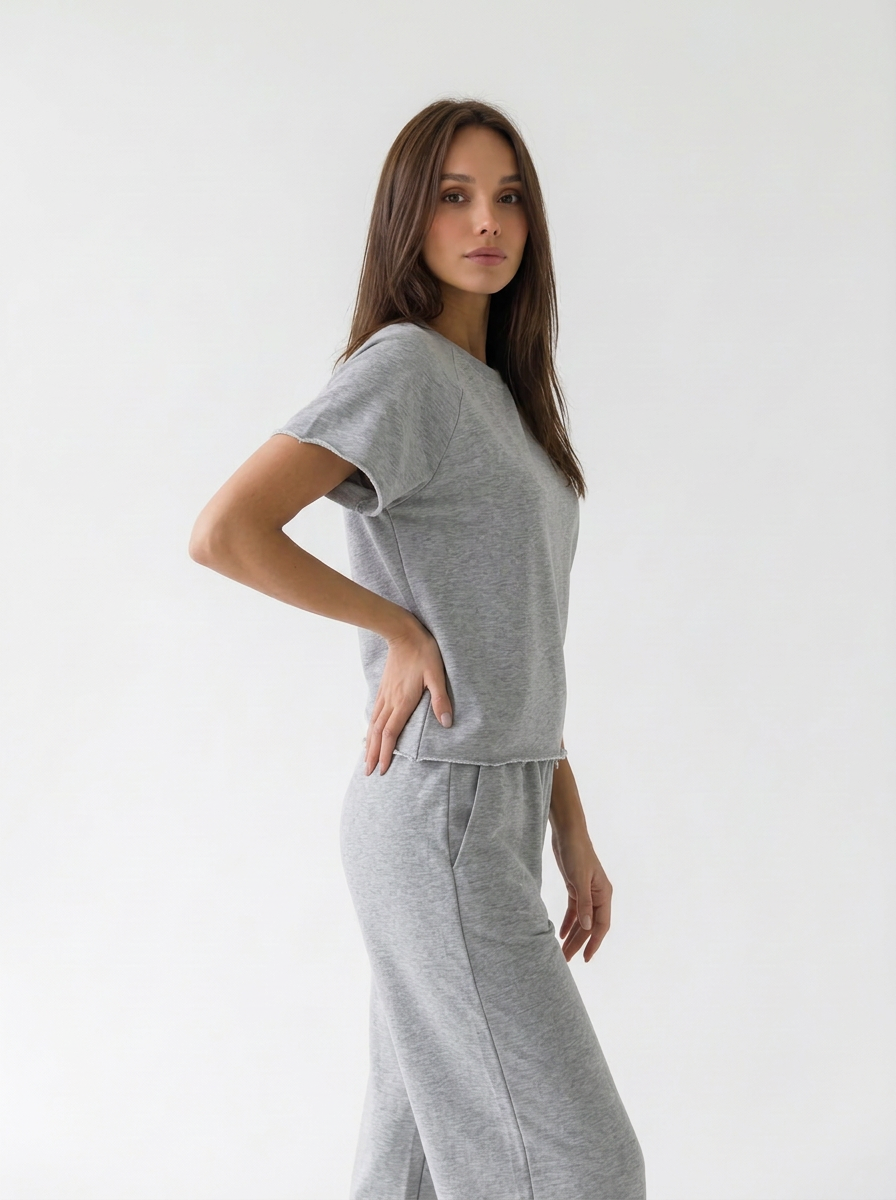 Maglia Cairo oversize con manica ampia – grigio donna