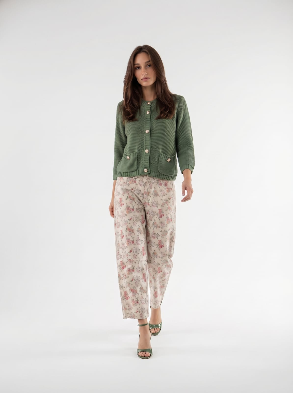 Pantalone Olivia fantasia - Burro donna