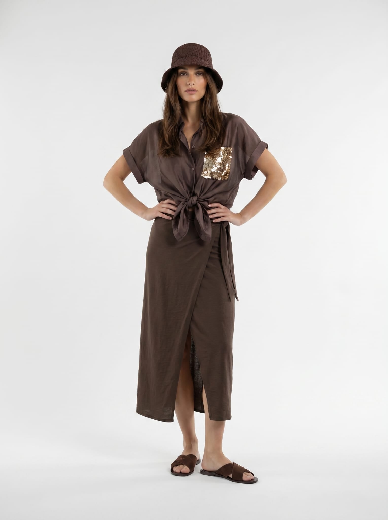 Gonna Selva - Marrone donna