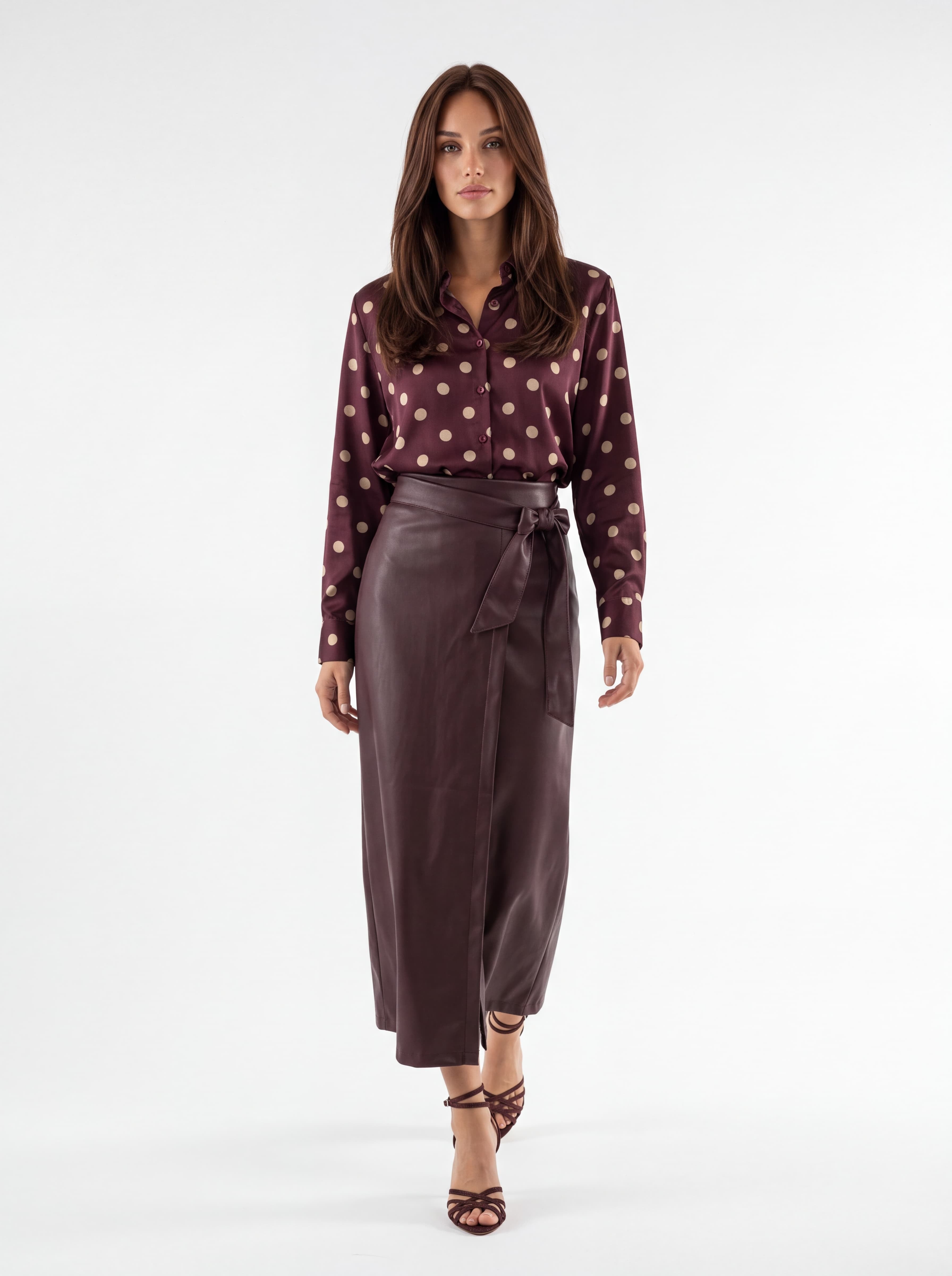 Camicia Eulalie – Bordeaux Camicia donna