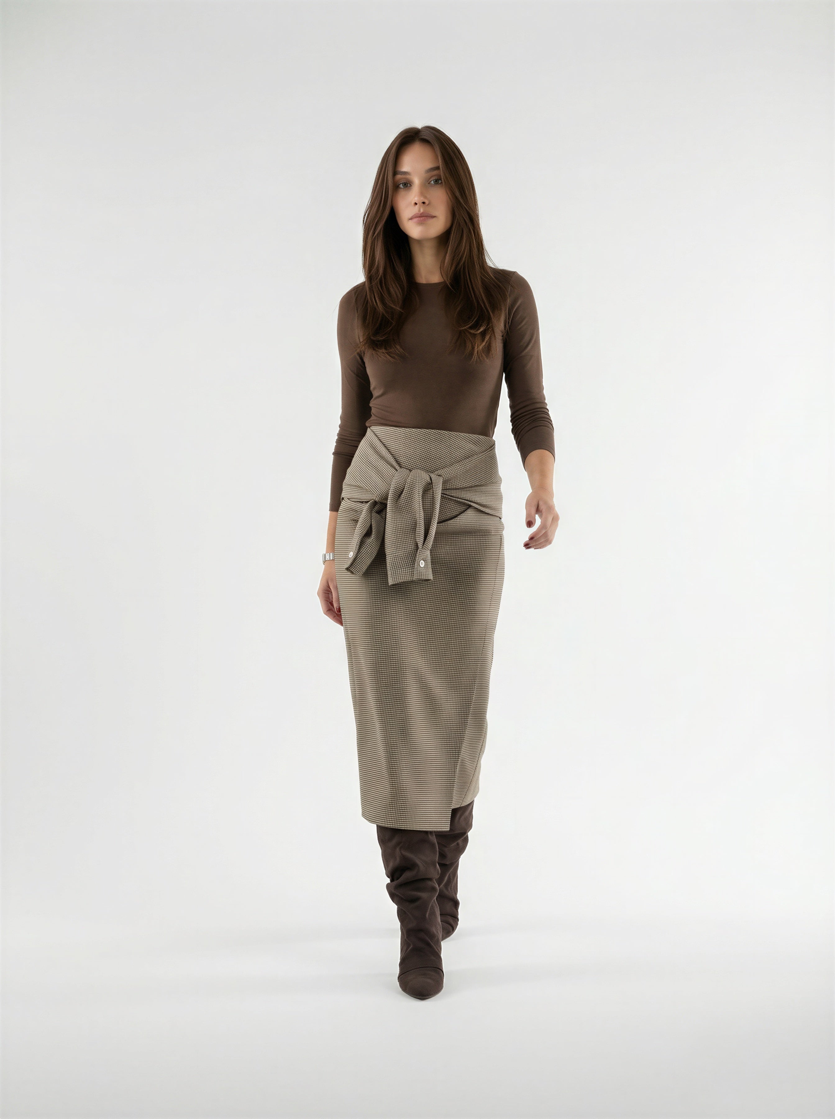 Gonna Virginia - Beige donna