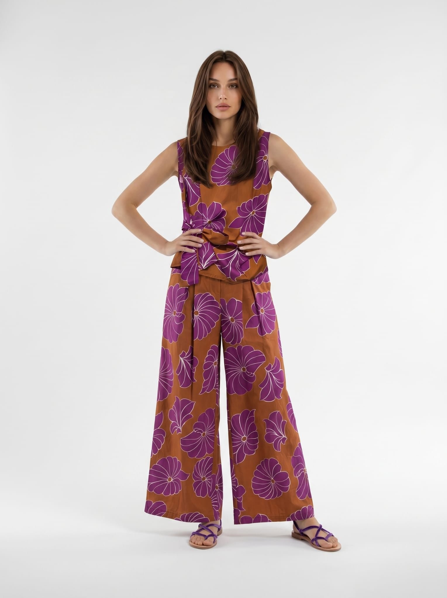 Pantalone Selene - Magenta donna