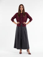 Cardigan Vivienne – Bordeaux Cardigan donna