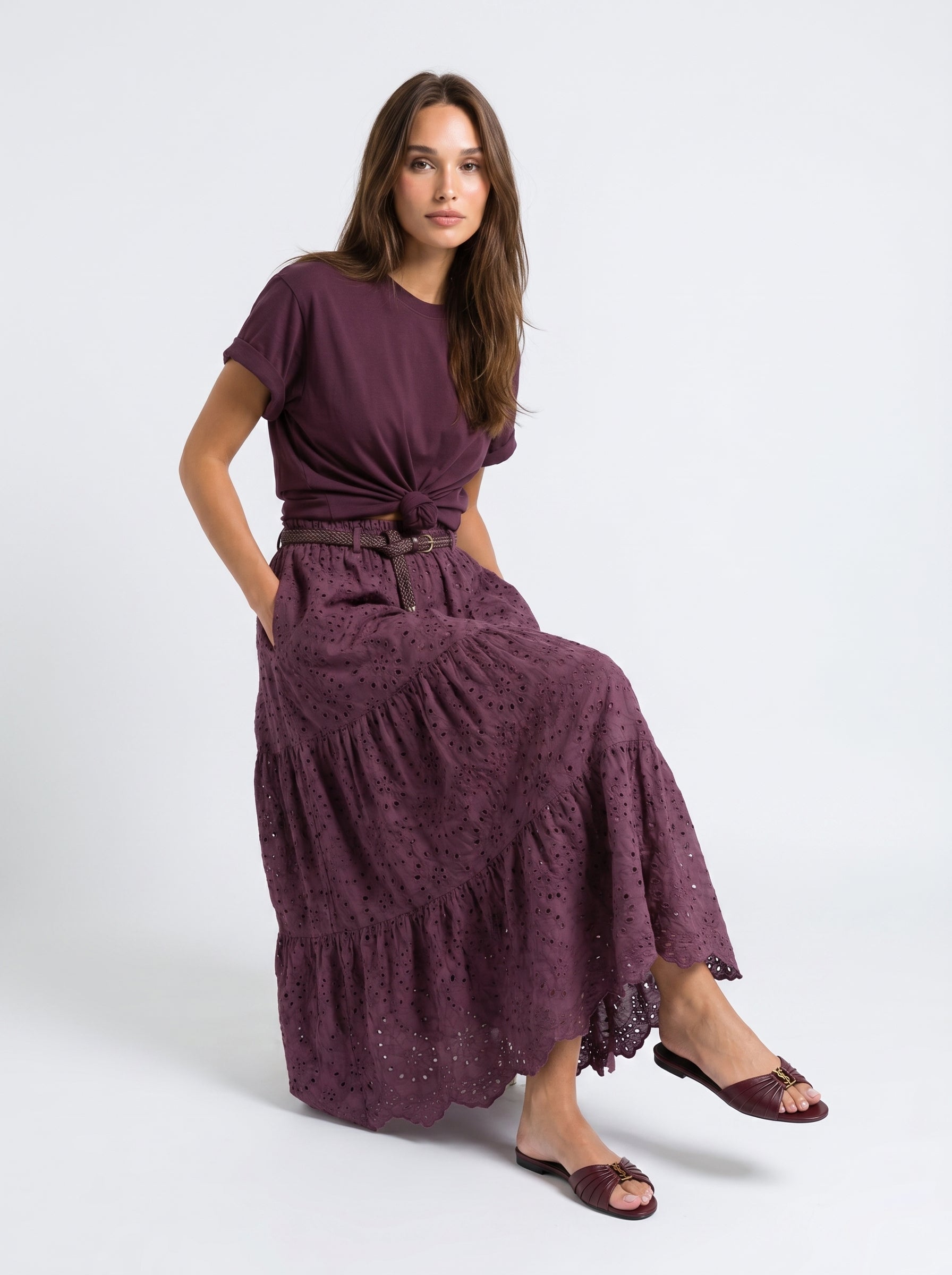Gonna Isabella - Borgogna donna