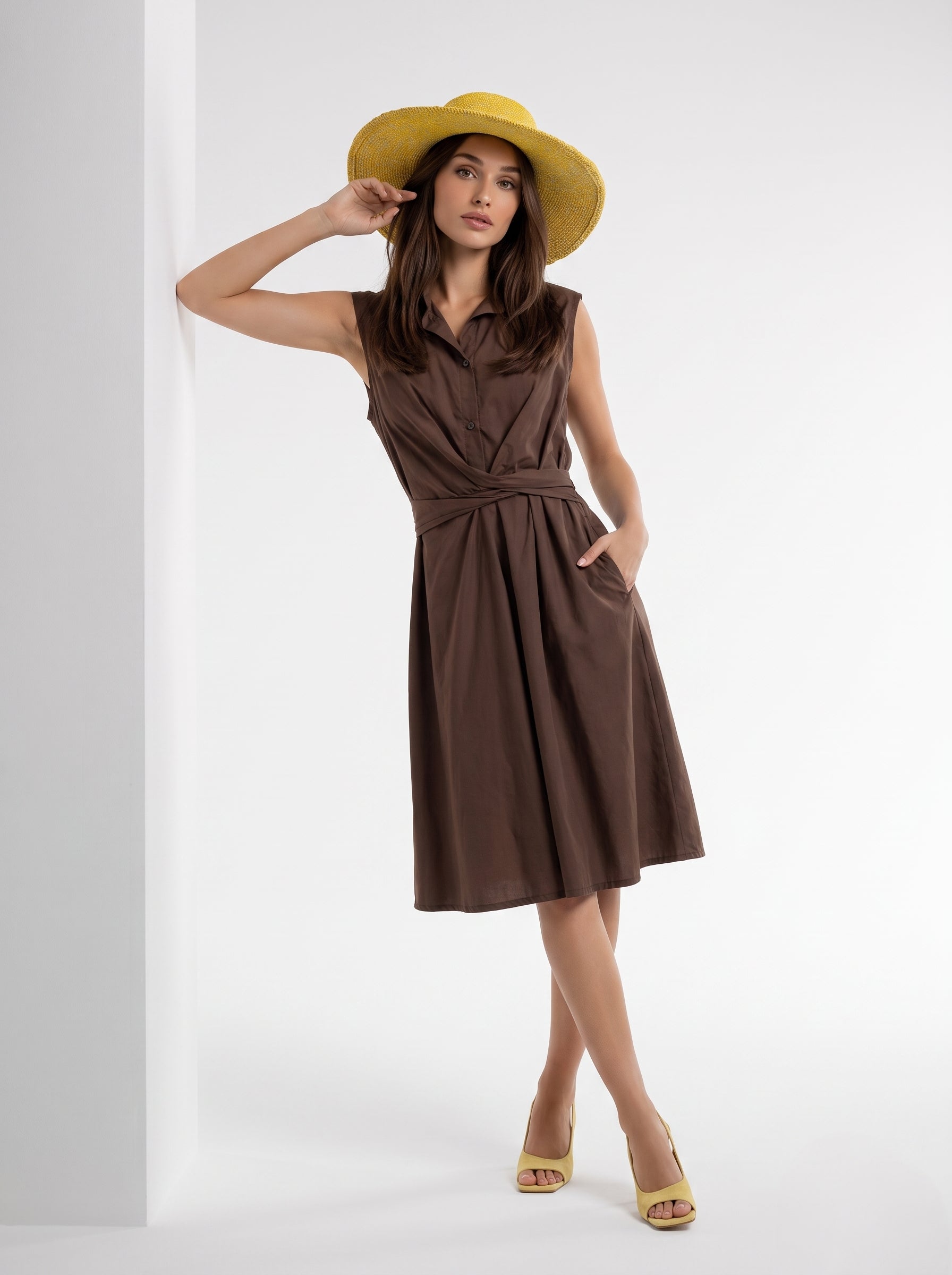 Abito Matilde Midi - Marrone donna
