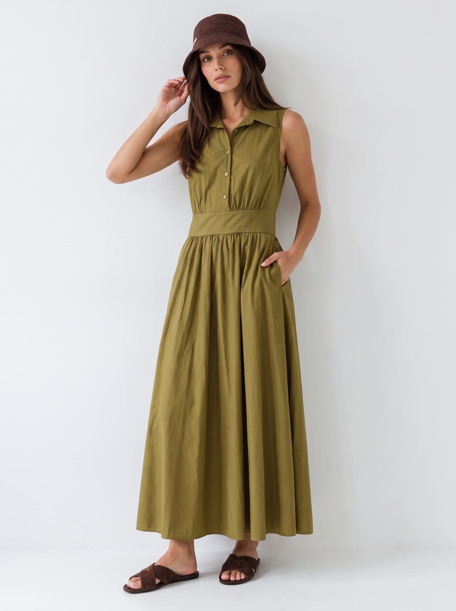 Abito Fiordaliso - Verde Olio donna