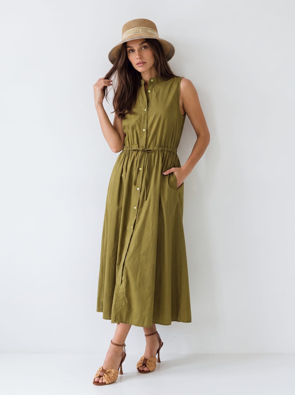Abito Dafne - Verde olio donna