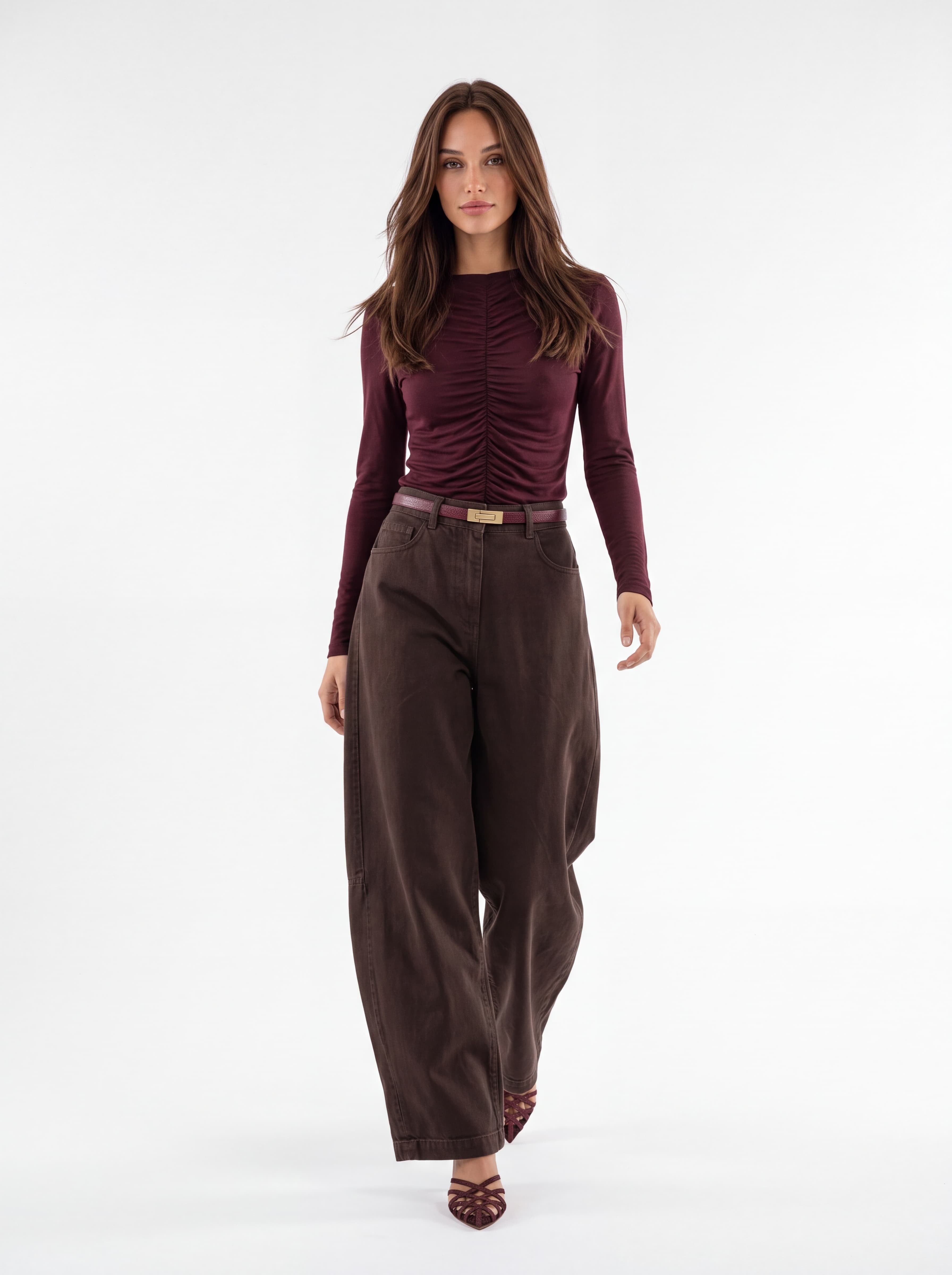 T-Shirt Elvira – Bordeaux T-Shirt donna