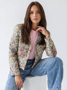 Blazer Camille jacquard – Fantasia floreale donna