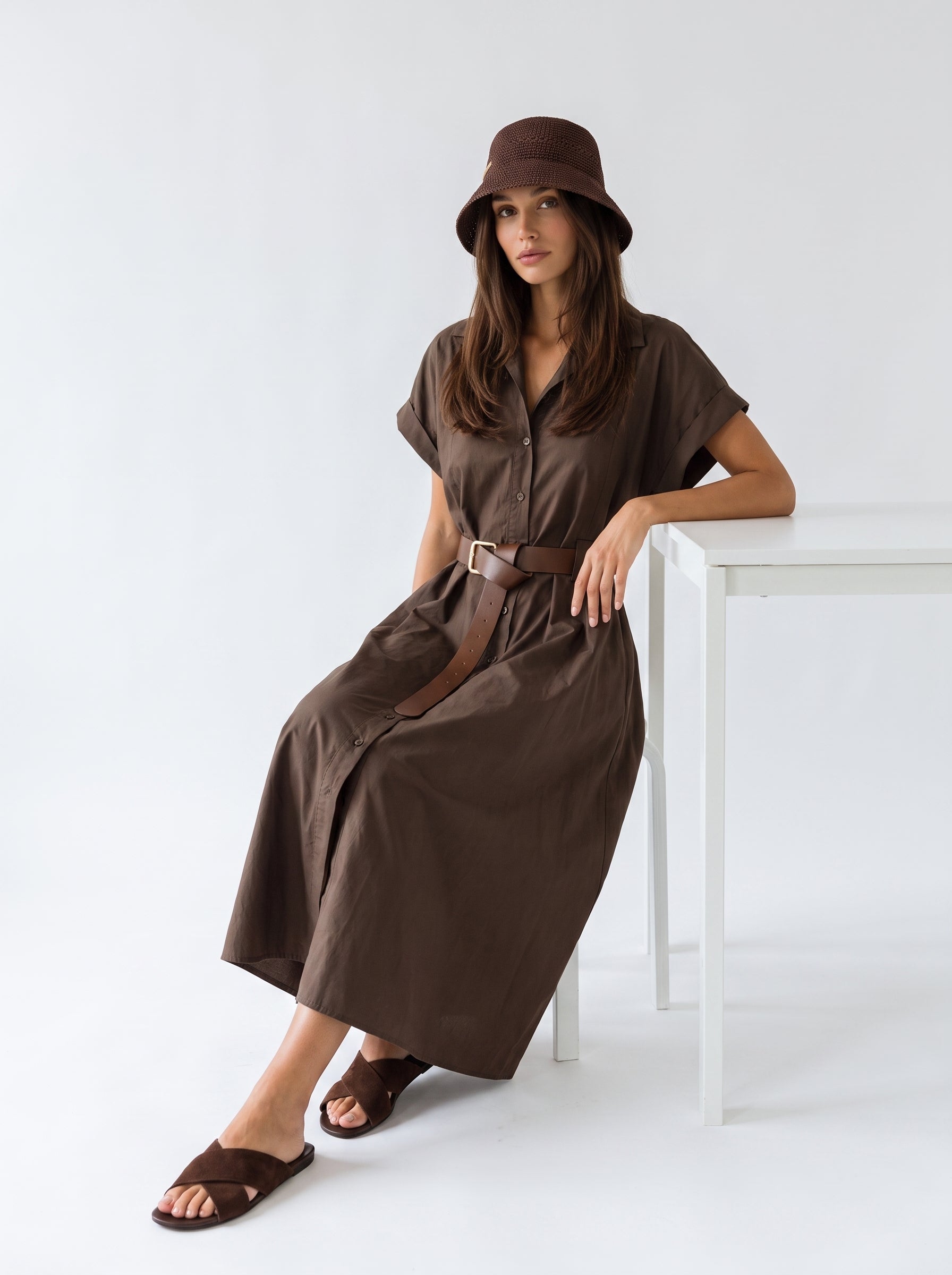 Abito Rachele - Marrone donna