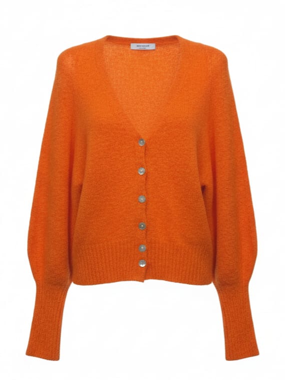 Stella – Cardigan in alpaca morbido Arancione donna