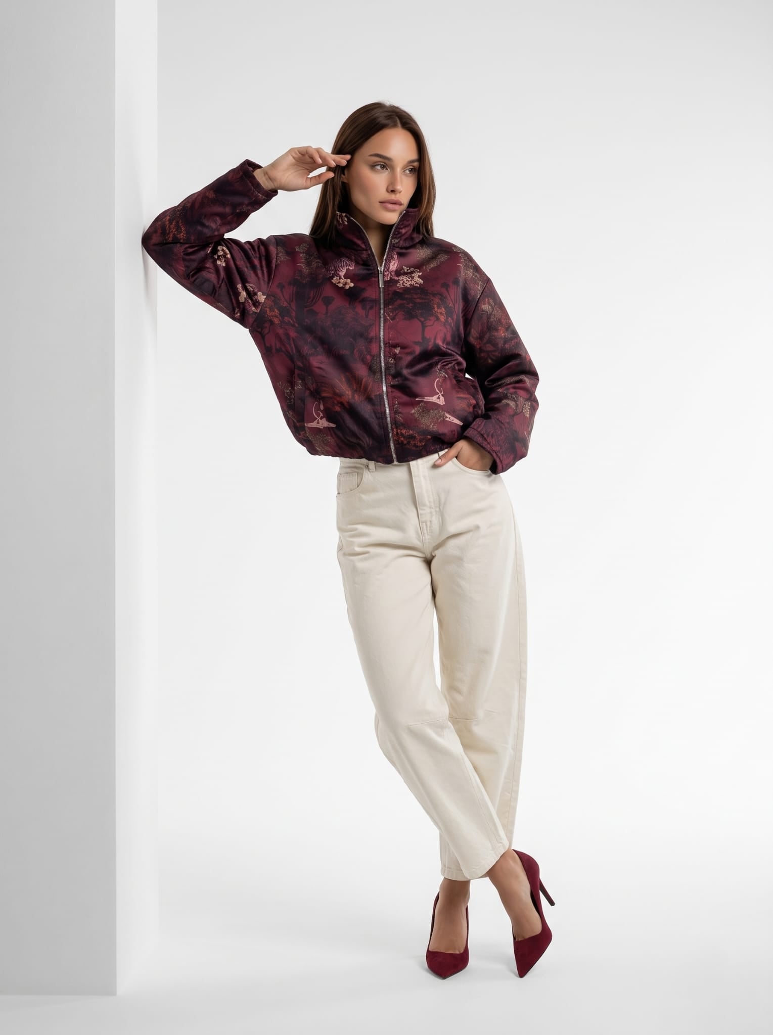 Giubbino Berenice – Bordeau multicolor Capispalla donna