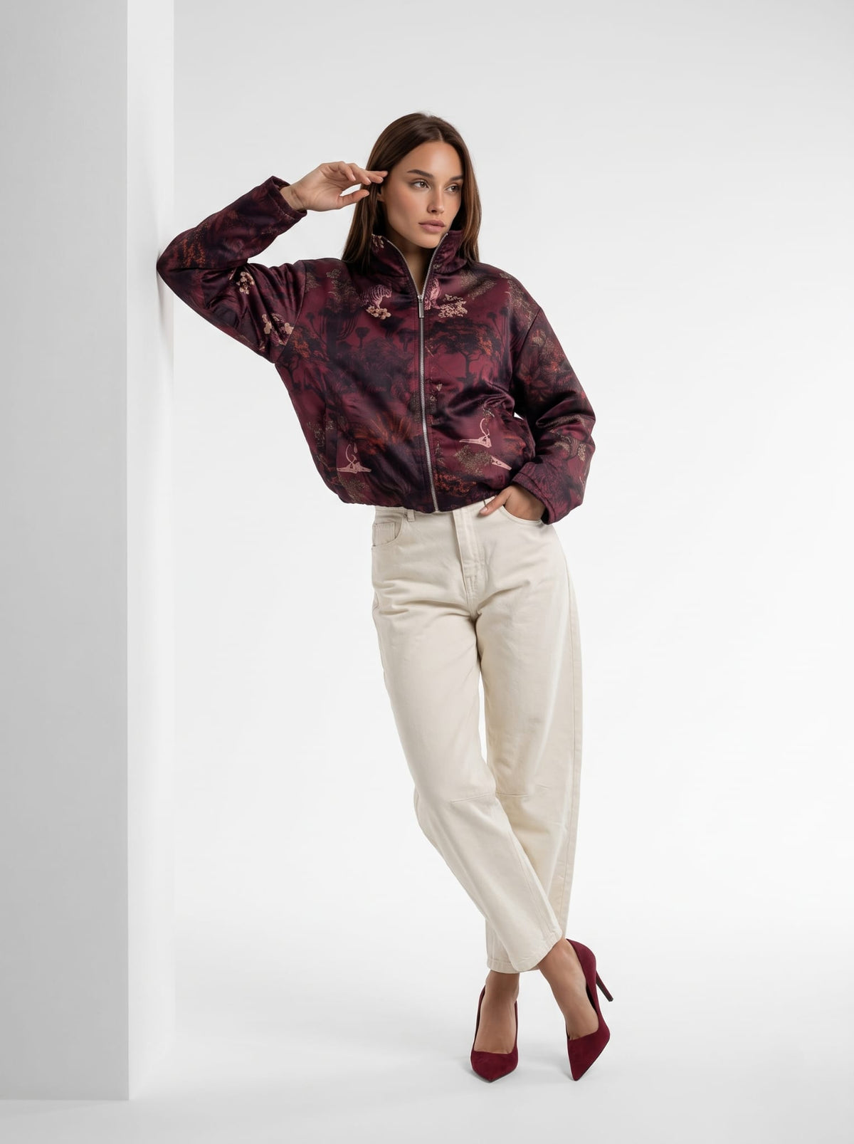 Giubbino Berenice – Bordeau multicolor Capispalla donna
