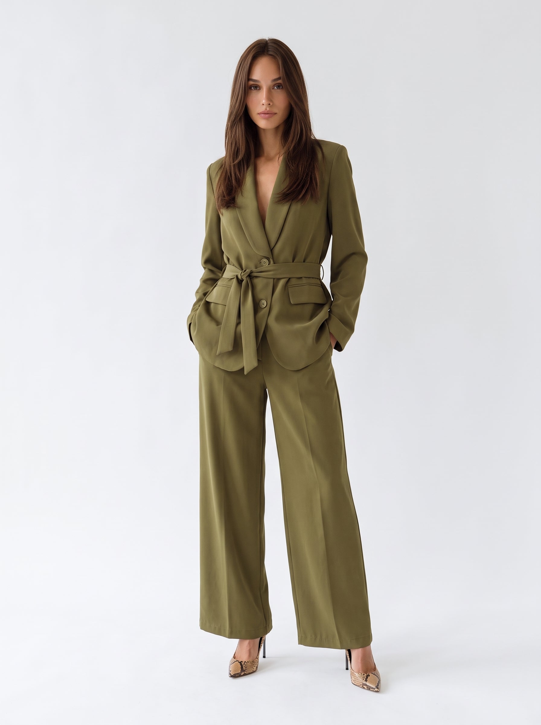 Tailleur Esperia - Verde oliva Tailleur donna