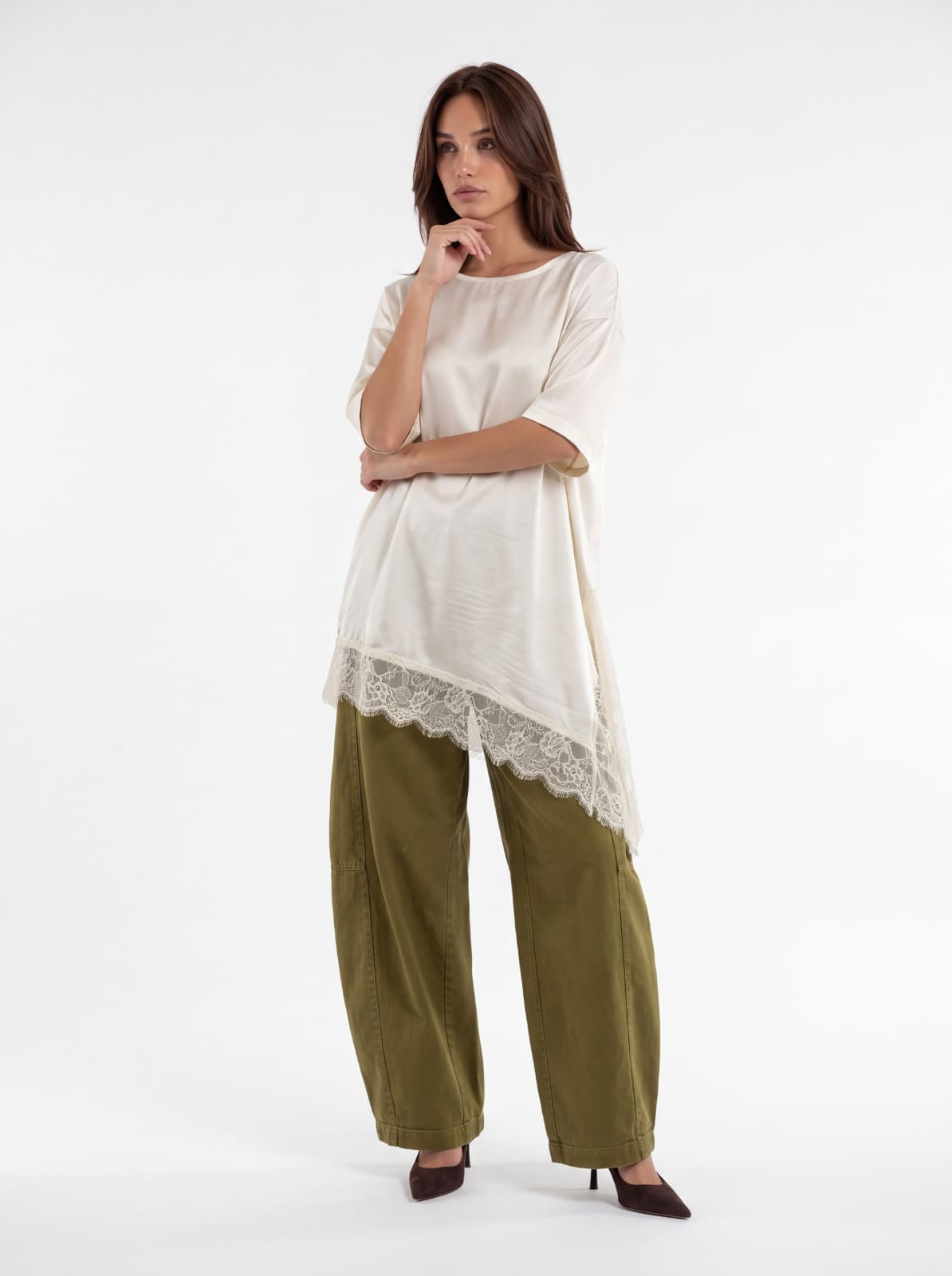 Blusa Geneviève – Bianco Avorio Camicia donna