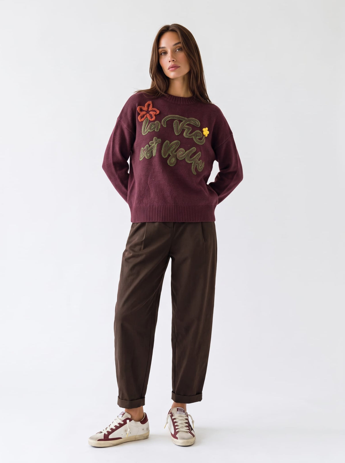 Pullover La Vie - Bordeaux Maglia donna