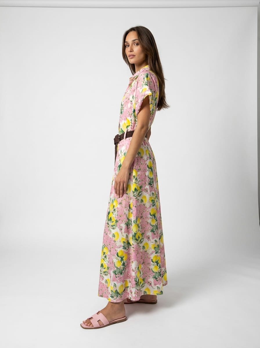 Abito Rachele - Limoni Rosa donna