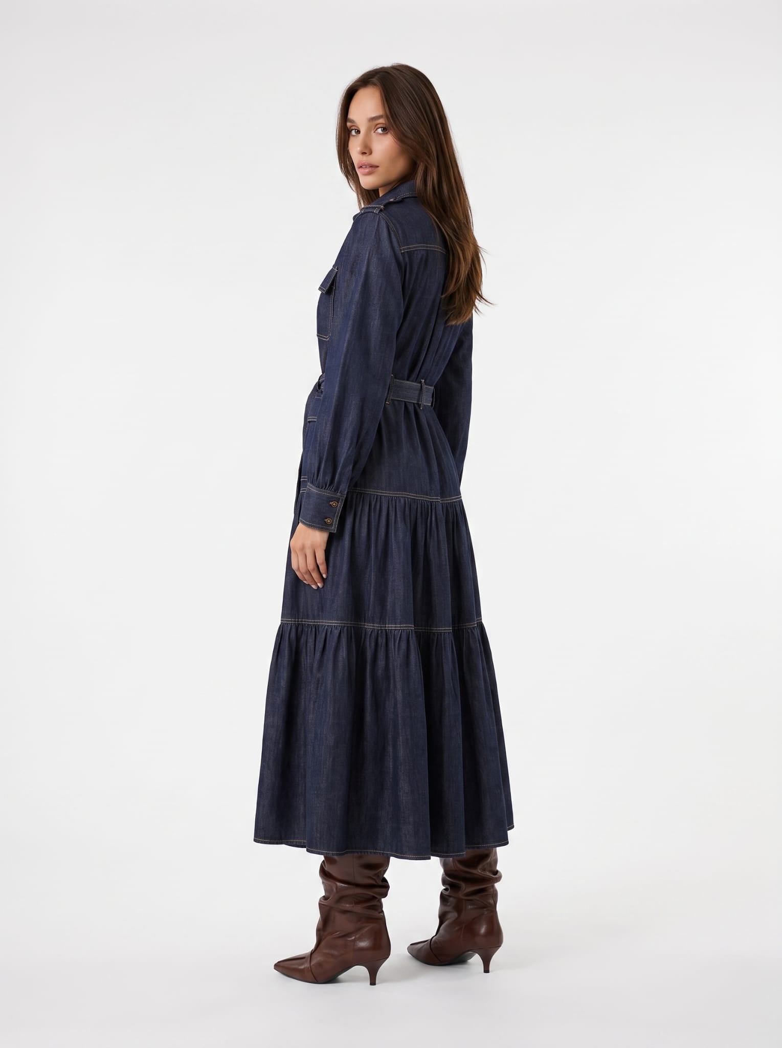 Chemisier Nives - Denim Blu Abito donna