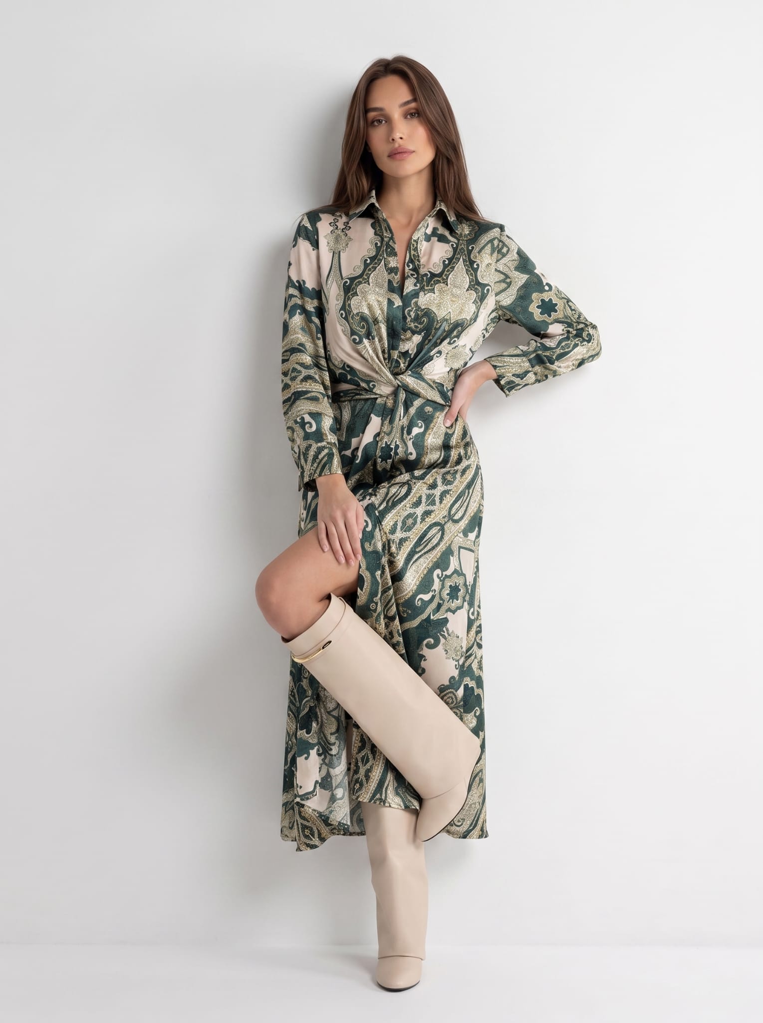 Abito Dalia - Verde Petrolio Abito donna
