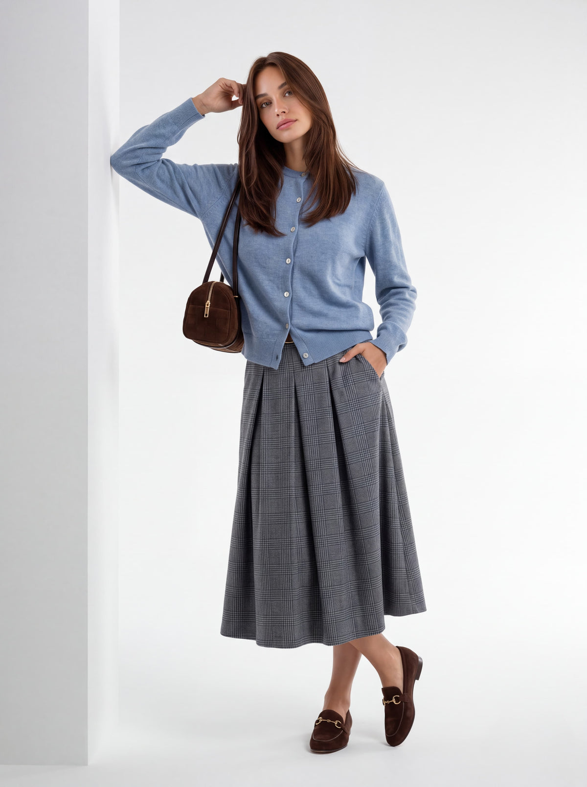 Cardigan Vivienne – Celeste Polvere Cardigan donna