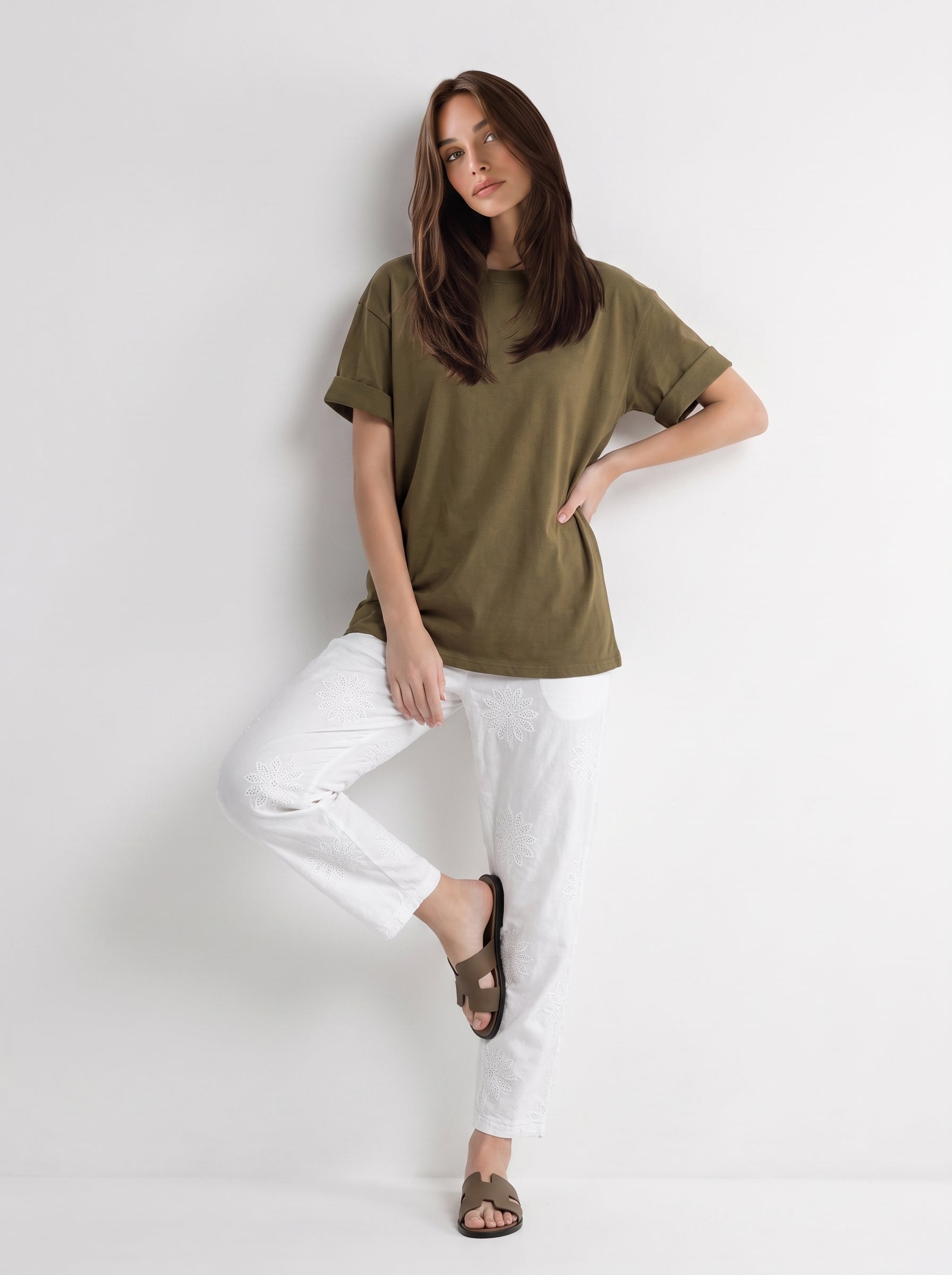 T-Shirt Brooklyn - Verde donna