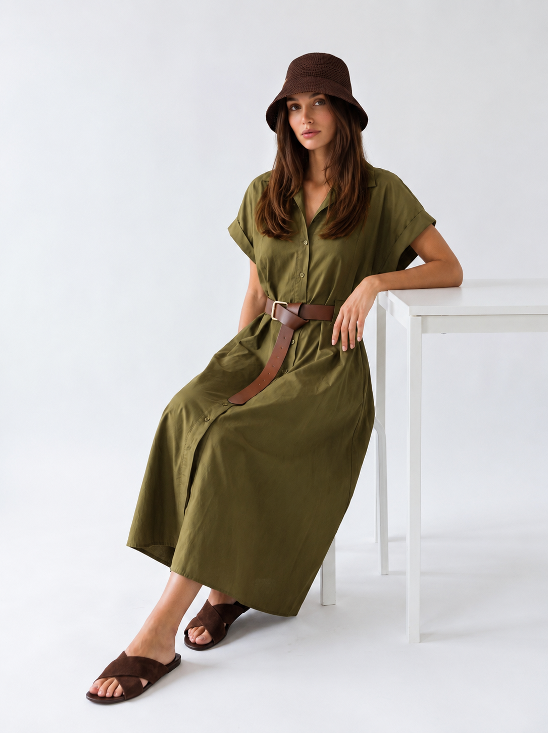 Abito Rachele - Verde olio donna