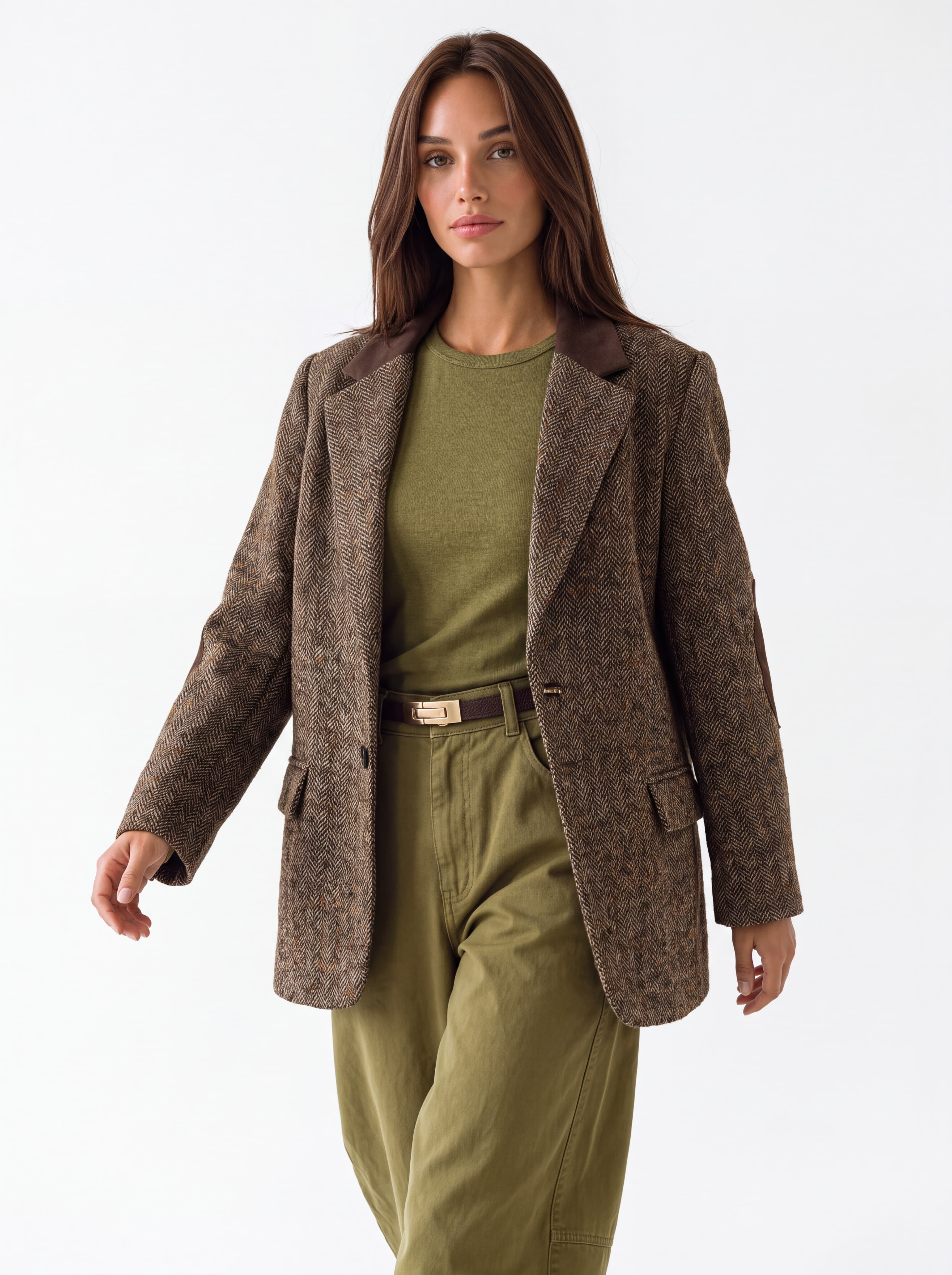 Giacca Oriane – Spigato marrone Giacca donna