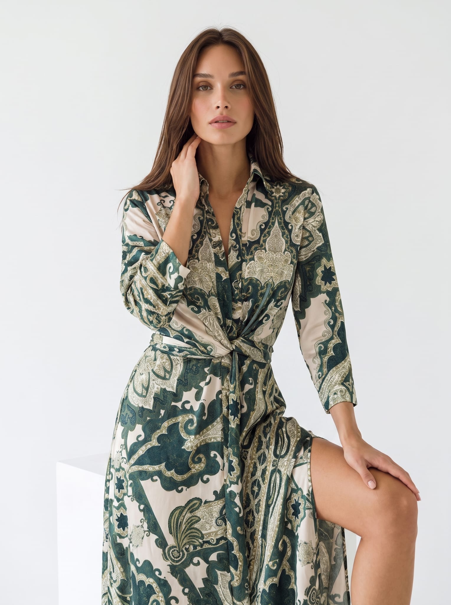 Abito Dalia - Verde Petrolio Abito donna