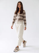 Cardigan Evelisse – Taupe/Panna Cardigan donna