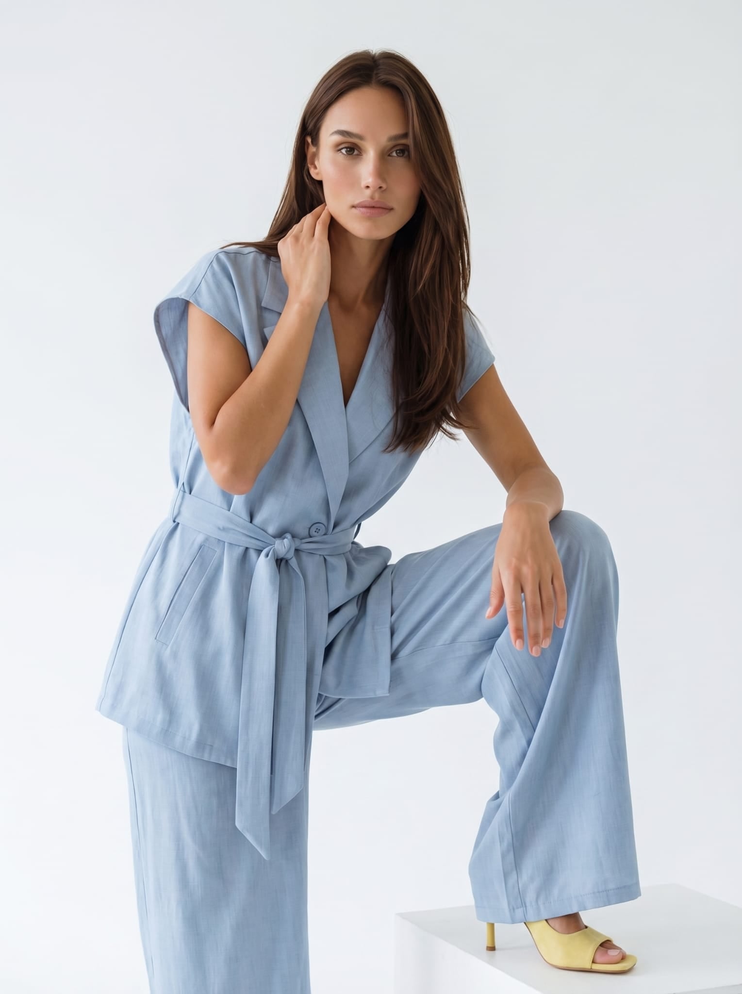 Tailleur Filet - Azzurro Cielo donna