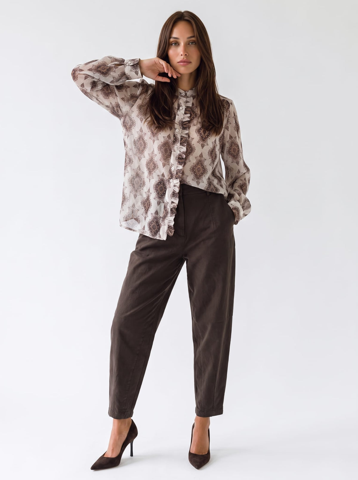Camicia Ondine – Burro multicolor Camicia donna