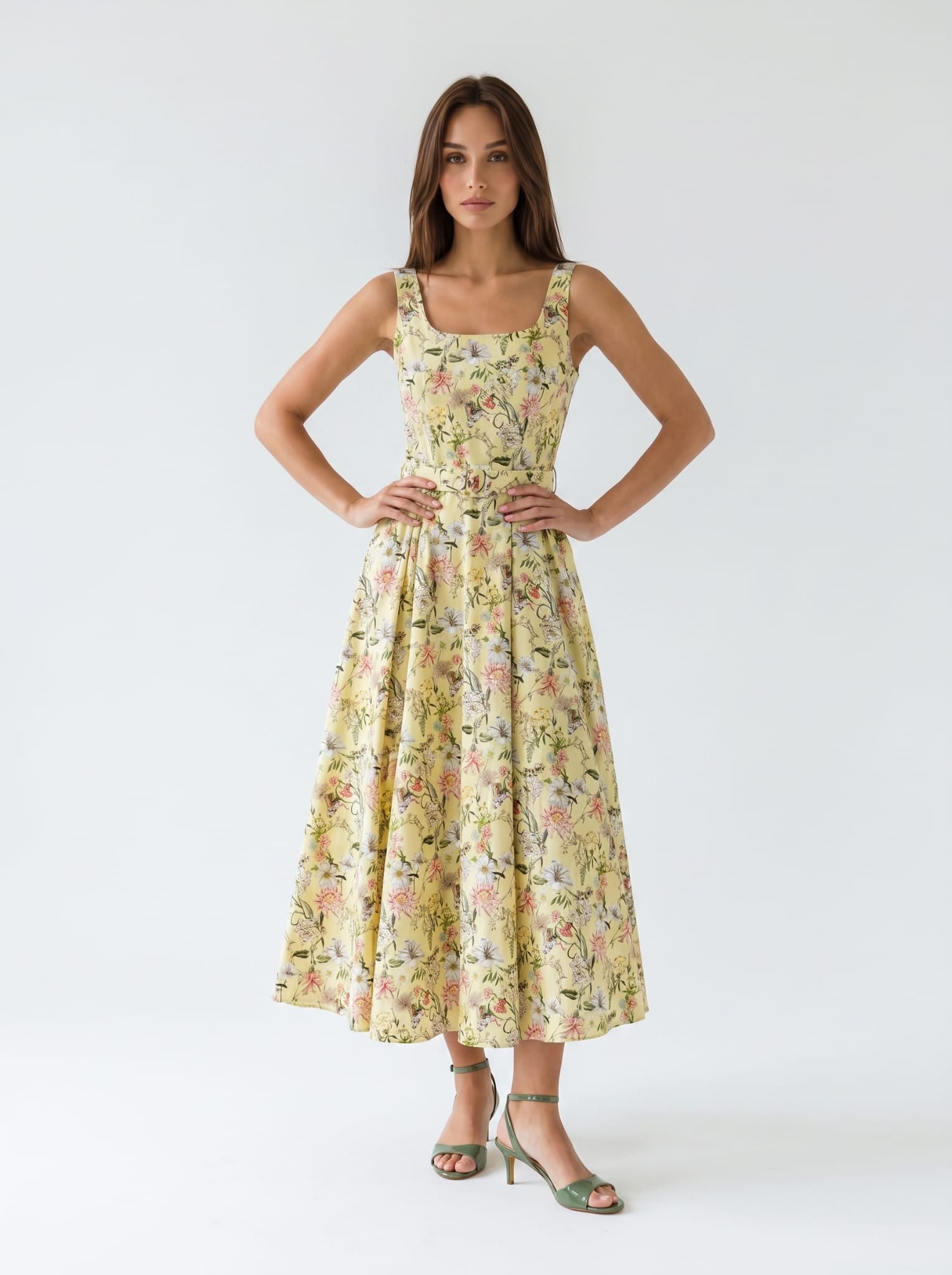 Abito Sakura - Giallo floreale donna