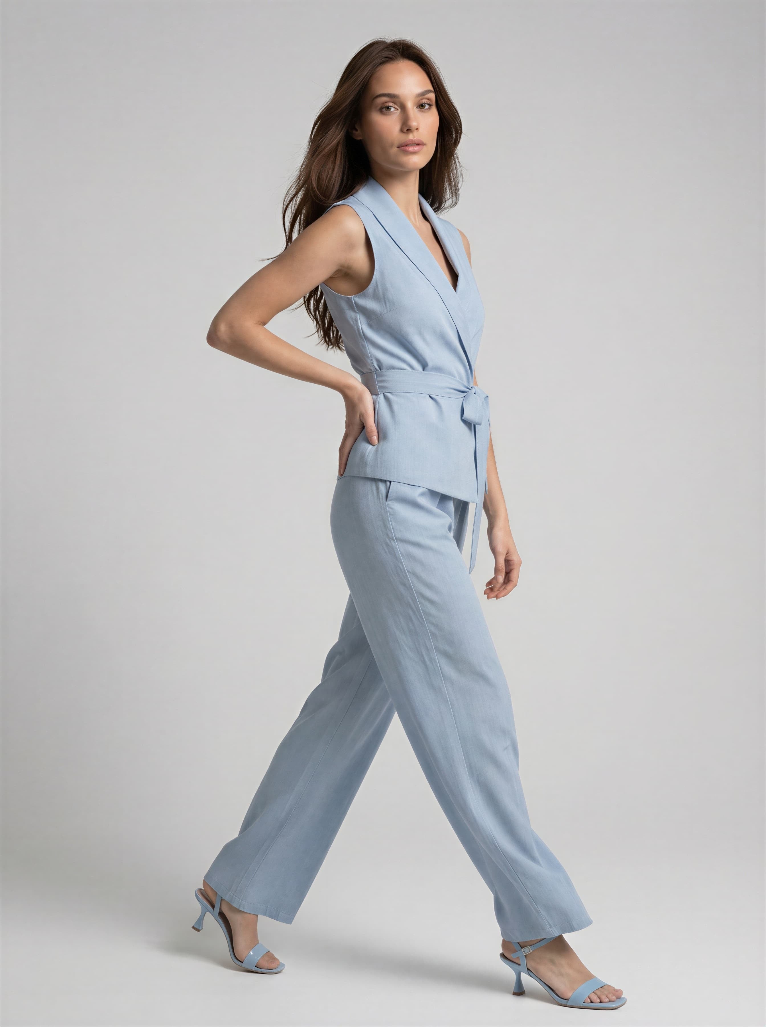 Tailleur Isel - Azzurro cielo donna