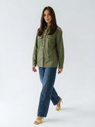 Jeans Dafne wide leg con cuciture frontali – blu medio donna