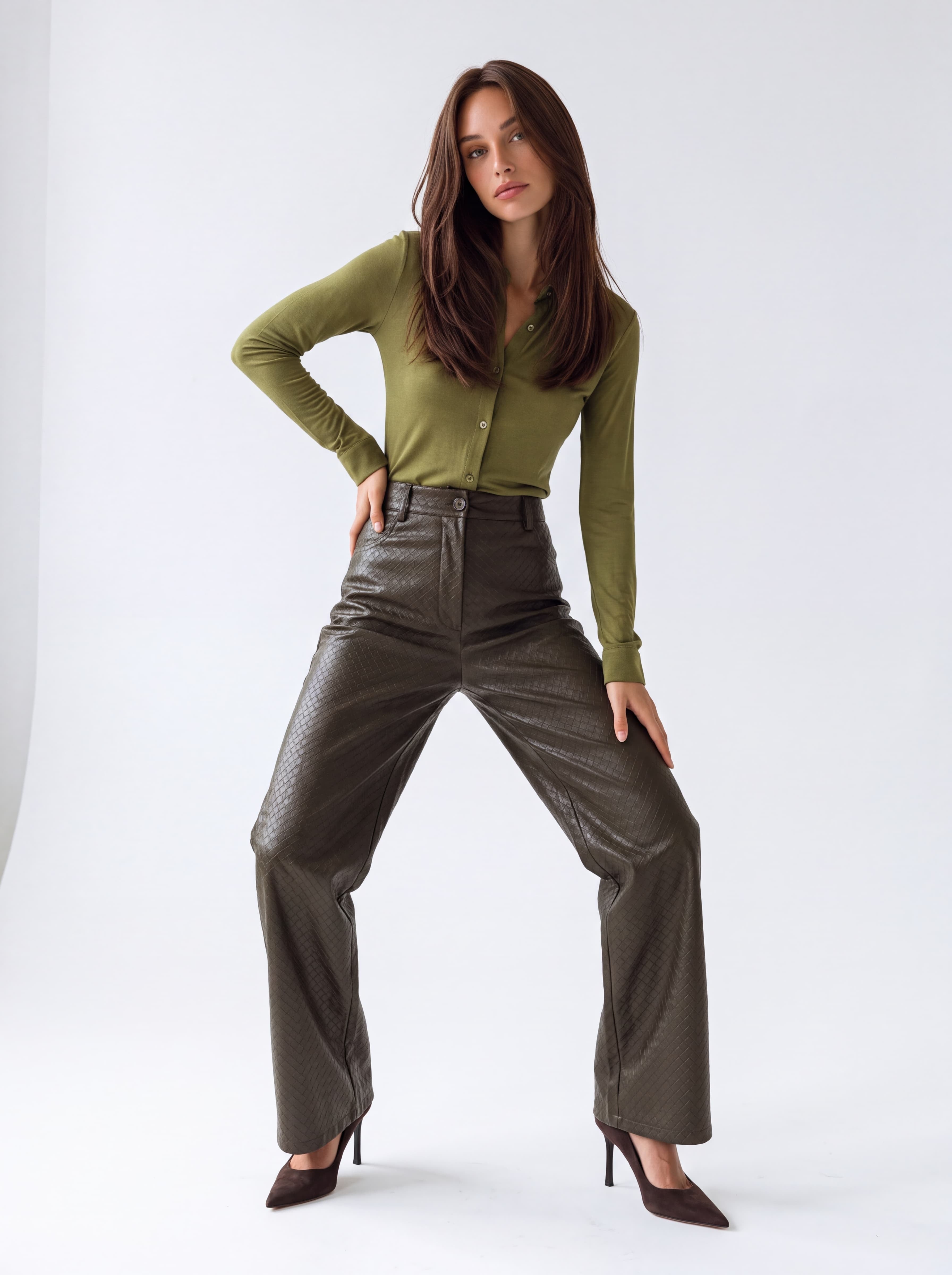 Camicia Osmée – Verde Oliva Camicia donna