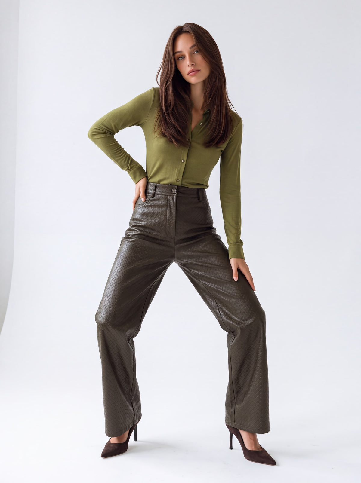 Camicia Osmée – Verde Oliva Camicia donna