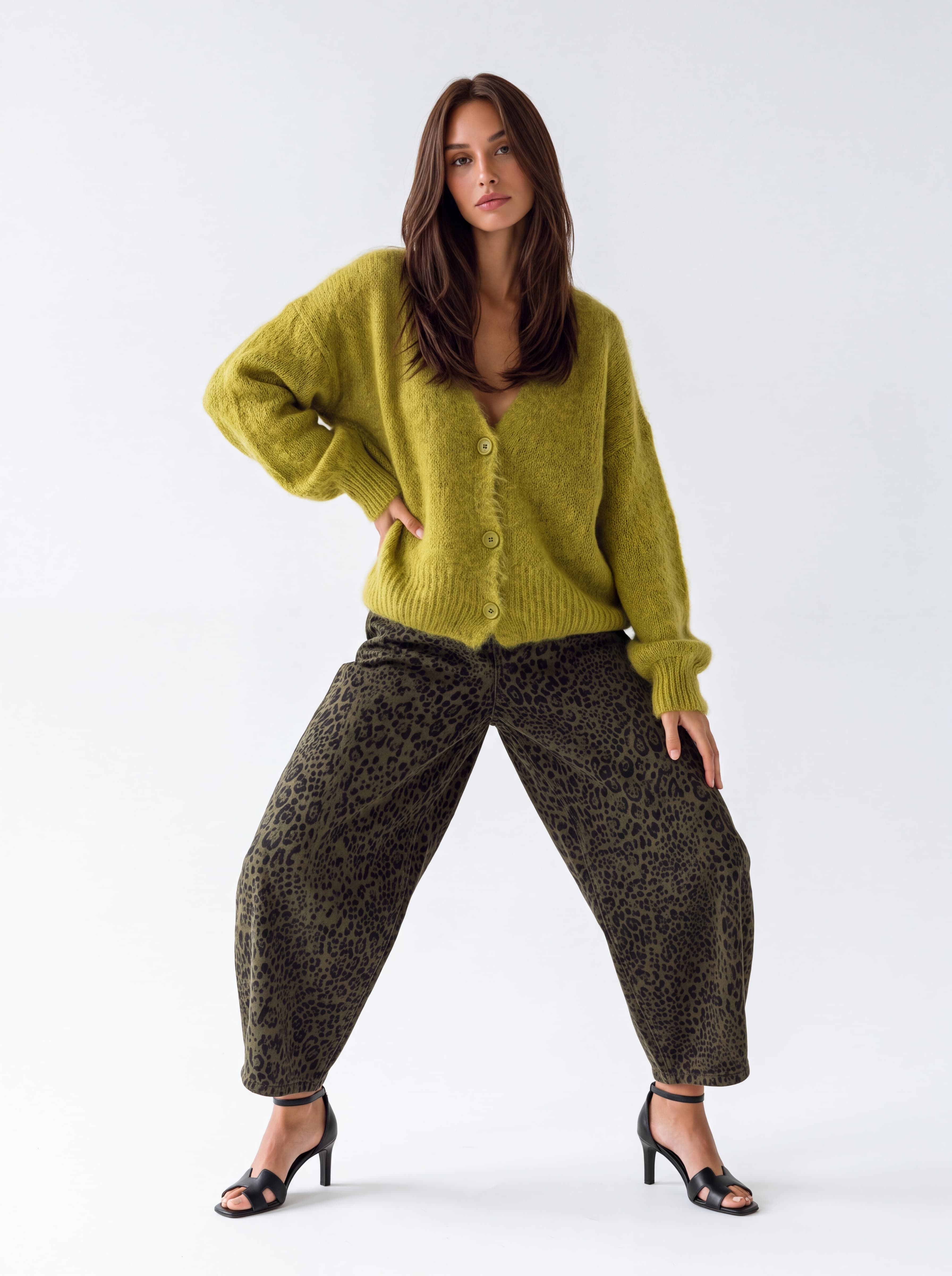 Cardigan Margaux – Verde Lime Cardigan donna
