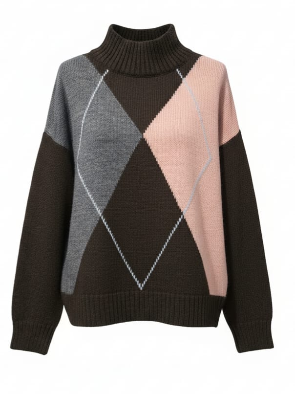 Pull Mila - Marrone e rosa donna