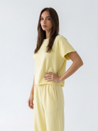 Maglia Cairo oversize con manica ampia – giallo donna
