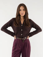 Cardigan Elodie - Marrone Cardigan donna