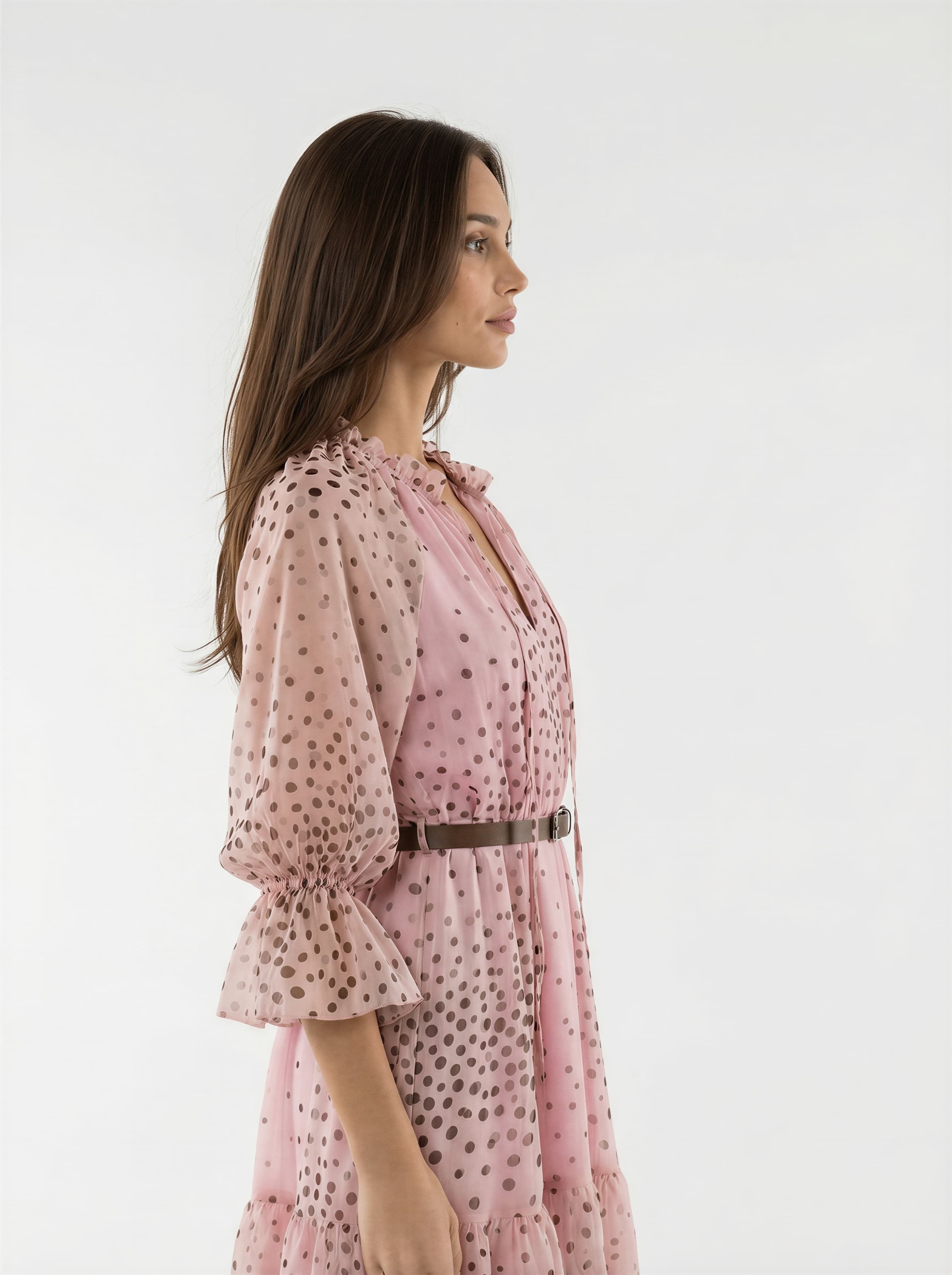 Abito Mirel pois - Rosa donna