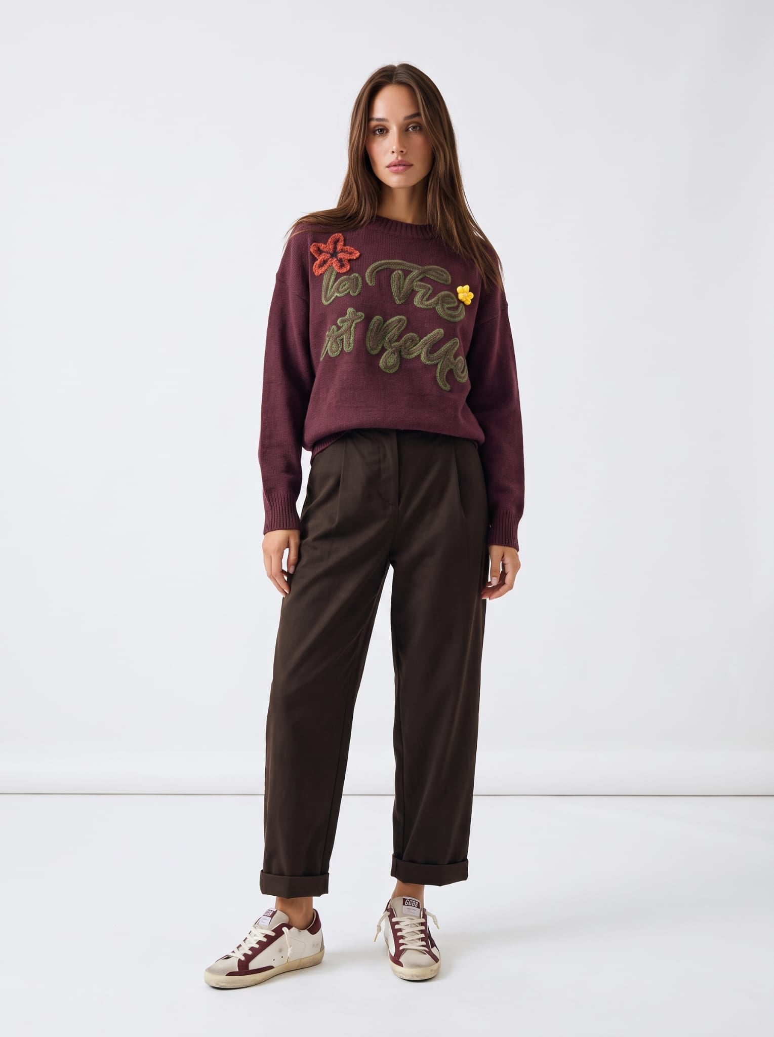 Pullover La Vie - Bordeaux Maglia donna