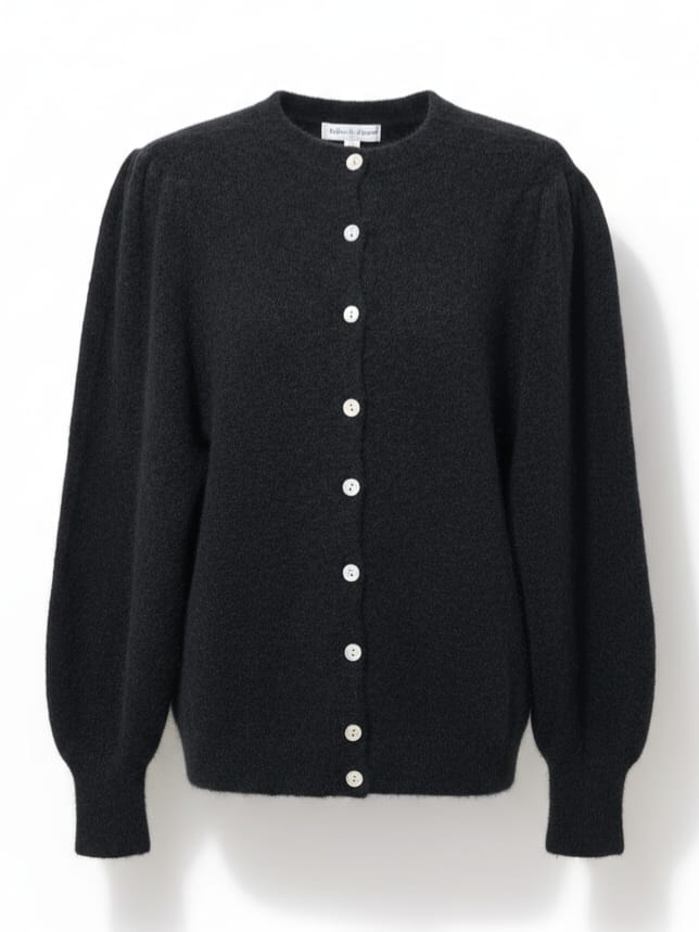 Mavi – Cardigan morbido in lana Nero donna