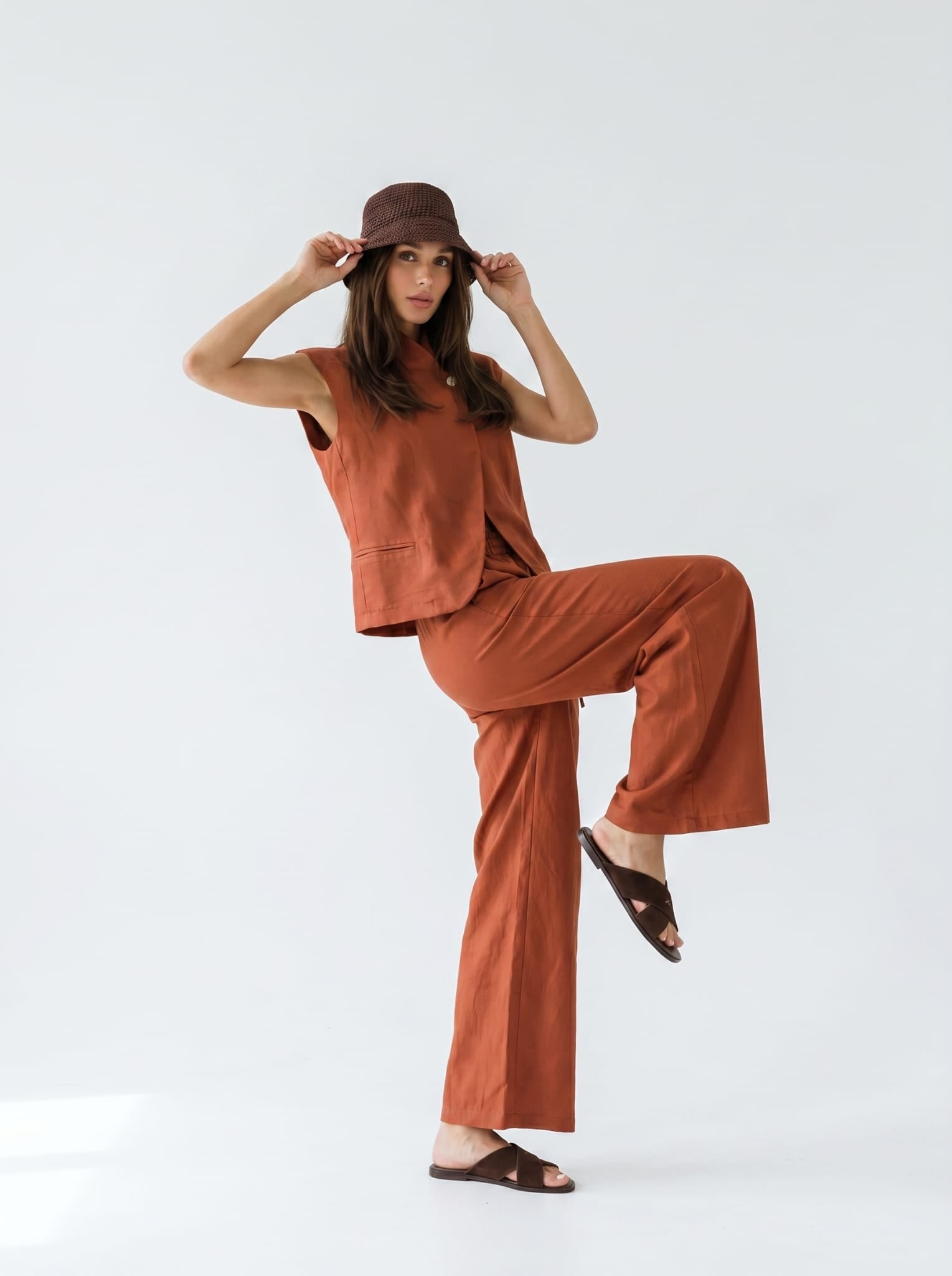 Coordinato Nadia - Ruggine donna