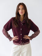 Cardigan Evania – Bordeaux Cardigan donna